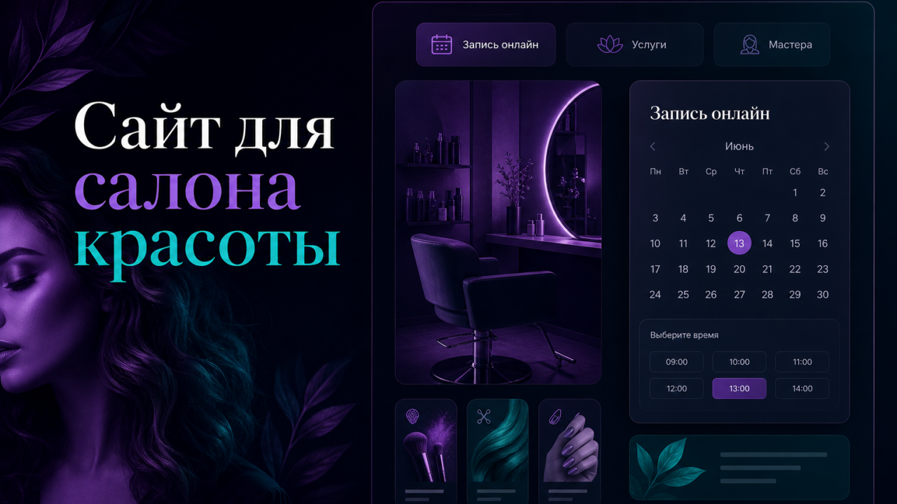 Обложка: Сайт для салона красоты