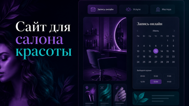 Обложка: Сайт для салона красоты